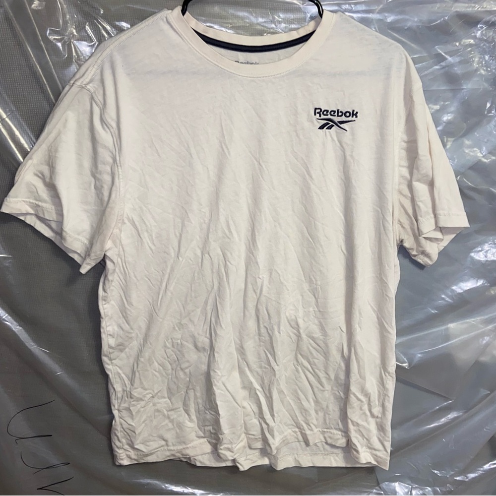 Reebok Men's Off-White Short Sleeve Tee